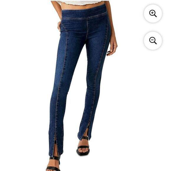 Free People We The Free Double Dutch Denim Pull on Skinny Jeans Size Medium - Picture 1 of 10